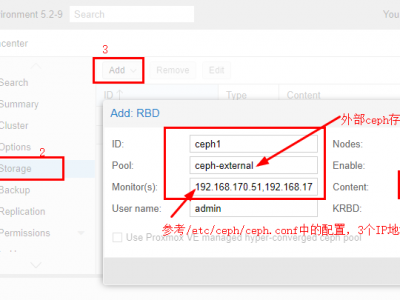 PVE 集群配置使用外部 Ceph 存储