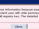 LoadRunner安装时提示Cannot save the license information because access to the registry is denied