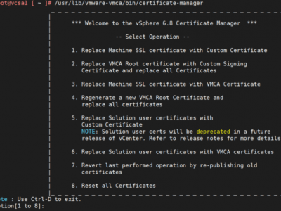 vCenter证书有效期详解 | vCenter证书过期的解决方法集合