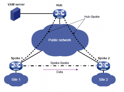 多厂商VPN系列之二十：H3C 高扩展性IPSEC VPN DVPN【类似思科DMVPN，V7叫ADVPN】