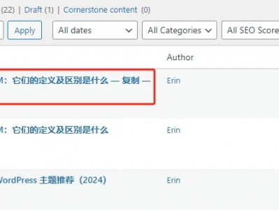 WordPress 网站怎么复制页面和文章