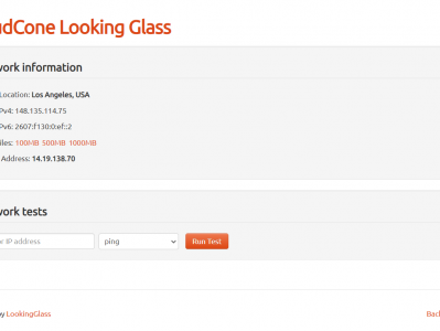LookingGlass 在线ping、测速