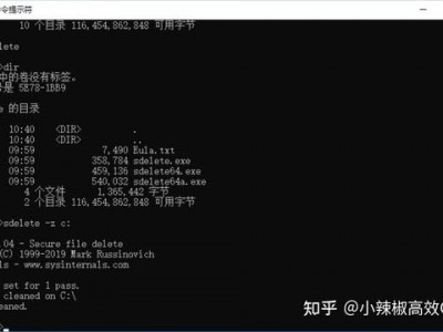 Windows下如何安全的永久不可恢复地删除文件-SDelete工具的使用