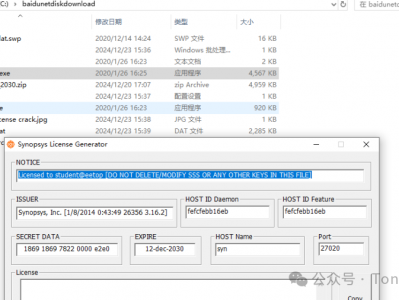 Synopsys 家产品详细Crack教程和踩过的坑