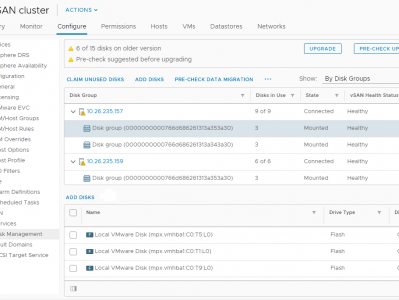 关于 vSAN 磁盘格式