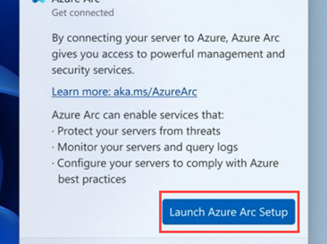 通过 Azure Arc 设置将 Windows Server 计算机连接到 Azure