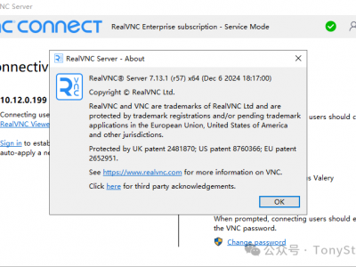 RealVNC 7.13 license分享