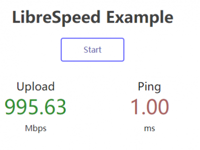 LibreSpeed——一款可以用于内网测的工具