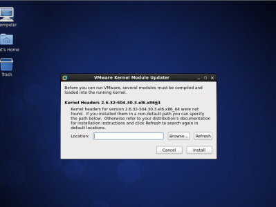 VMware Workstation Kernel Headers for version 2.6.32-504.30.3.el6.x86_64 were not found