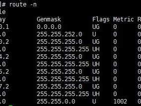 linux 内核路由表 U G H等含义