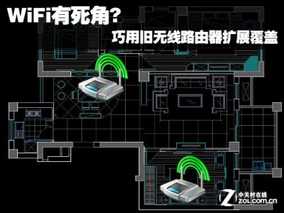 WiFi有死角? 巧用旧无线路由器扩展覆盖