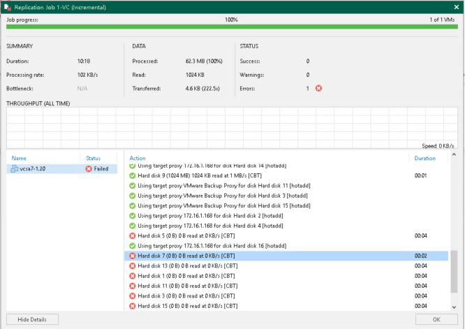 Veeam复制时出现“远程主机强迫关闭了一个现有的连接”的解决办法_VMware_02