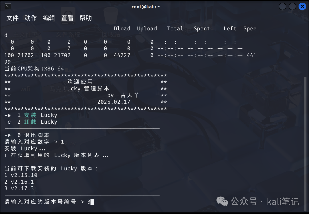 选择版本