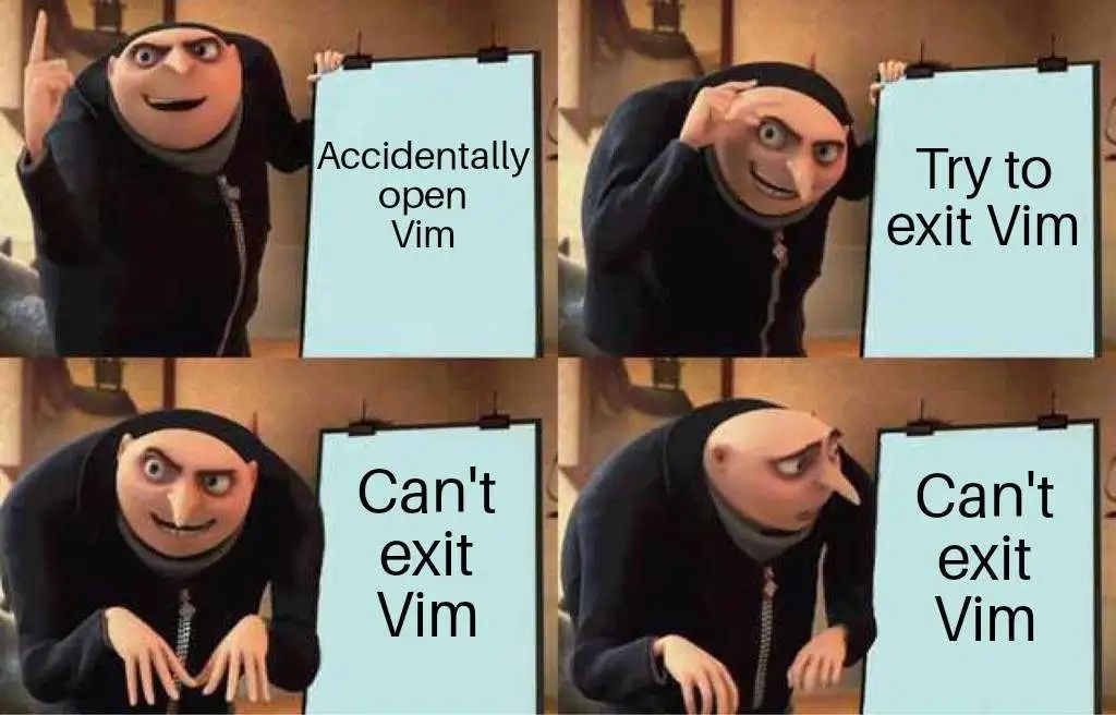 哈哈哈：180万程序员不知如何退出Vim编辑器...